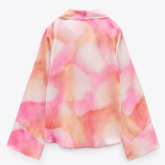 Zara Tie Dye Print Blouse - Picture 2 of 5